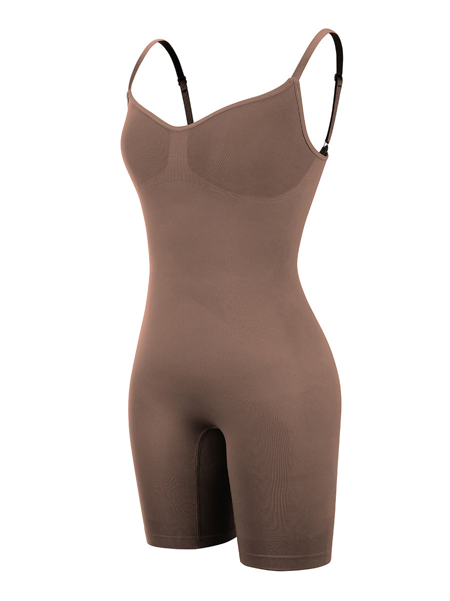 Chocolate Seamless Bodysuit w/bra