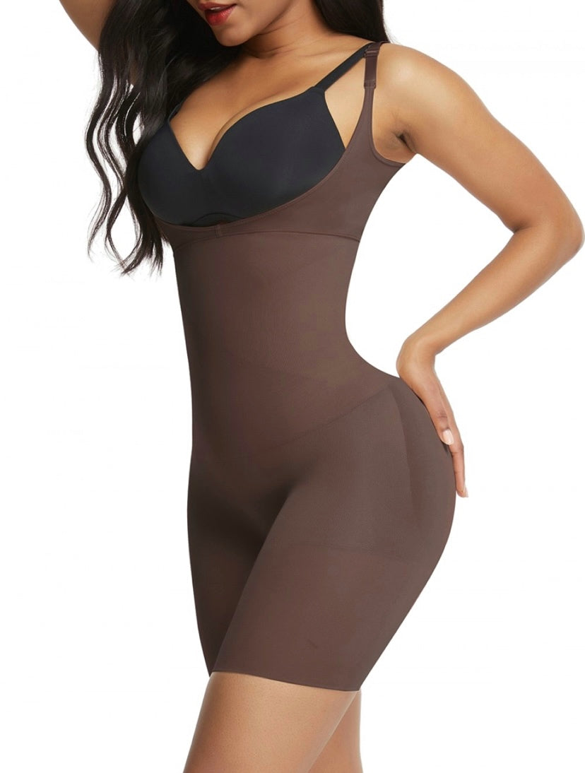 Figura Nueva Seamless Bodysuit- Chocolate