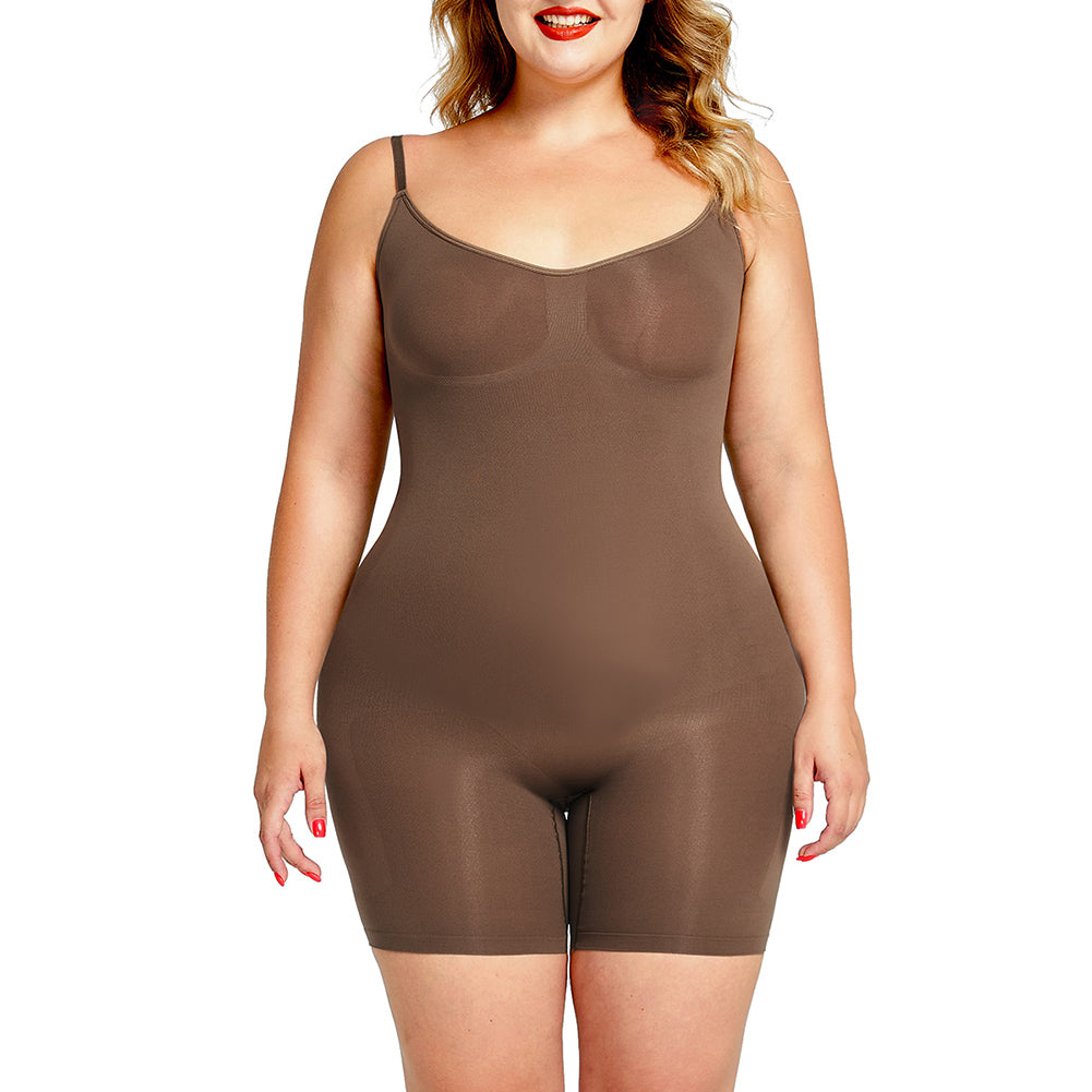 Chocolate Seamless Bodysuit w/bra