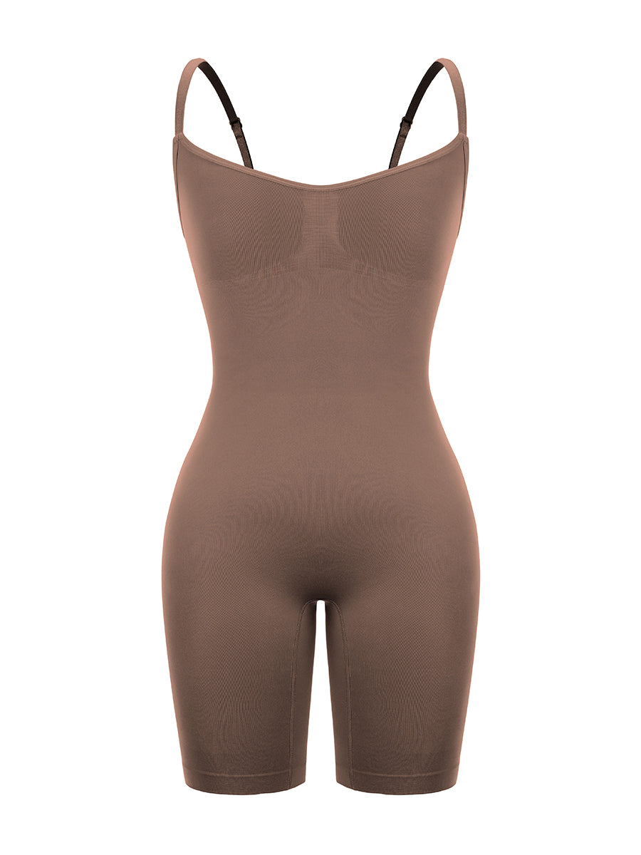 Chocolate Seamless Bodysuit w/bra – Figura Nueva