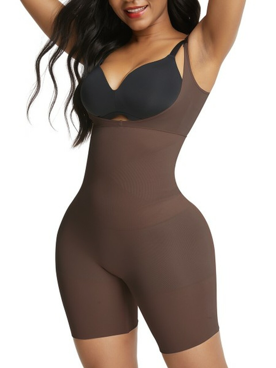 Figura Nueva Seamless Bodysuit- Chocolate